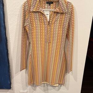 FORR Multicolor Geometric Mini Dress